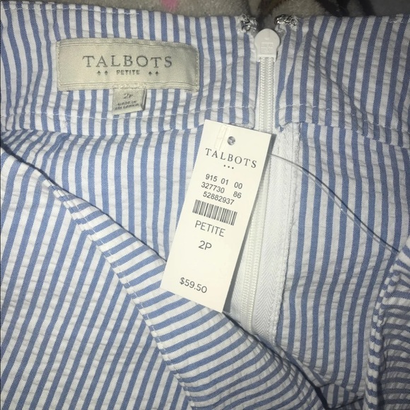 TALBOTS Scallop seersucker skirt - Picture 3 of 3